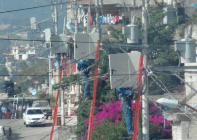 Conexión de servicio a gabinetes
